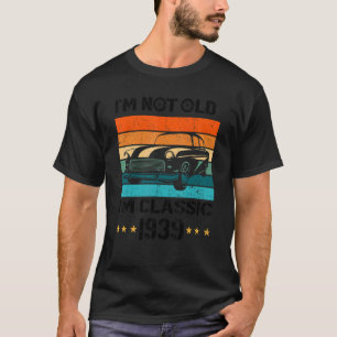 Vintage 1939 Klassiker Auto 83 Jahre Alt 83. Gebur T-Shirt