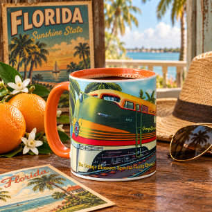 Vintage 1939 Orange Blossom Special Florida Zug Tasse
