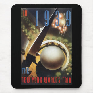 Vintage 1939 World's Fair New York City-Maustaste Mousepad