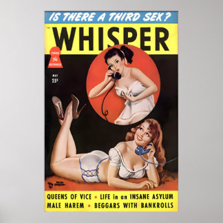 Vintage 1940er Jahre Pin Up Girl Poster & Leinwand