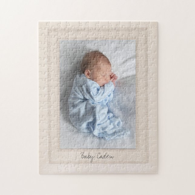 Vintage 1940er-Matte mit benutzerdefinierbarem Fot Puzzle (Vertikal)