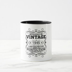 Vintage 1945 80. Geburtstag Aufgehoben Zum Perfekt Tasse