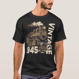 Vintage 1945 Steampunk-Dampflokomotive 79. T-Shirt