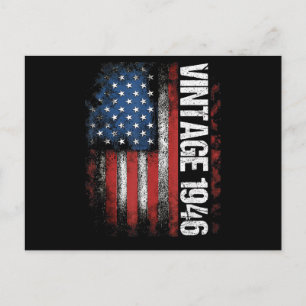 Vintage 1946 80. Geburtstagsgeschenke 80 Jahre alt Postkarte