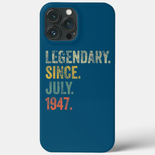 Vintage 1947 75. Geburtstagslegende seit Juli Case-Mate iPhone Hülle