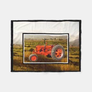 Vintage 1948 Fall DC-Traktor-Fleece-Decke Fleecedecke