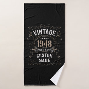 Vintage 1948 Limited Edition Maßgeschneiderte Kart Badehandtuch