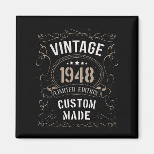 Vintage 1948 Limitierte Auflage Maßgefertigt Magnet
