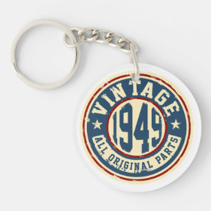 Vintage 1949 alle Vorlagen-Teile Schlüsselanhänger