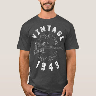 Vintage 1949 Geburtstags Limited Edition Gitarrenm T-Shirt