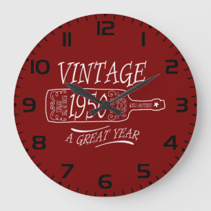 Vintage 1950 Ein Großartiges Jahr Große Wanduhr