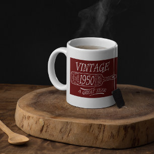 Vintage 1950 Ein Großartiges Jahr Kaffeetasse