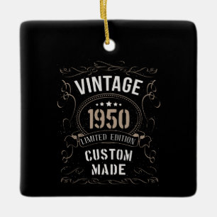 Vintage 1950 limitierte Auflage maßgeschneidert Keramikornament