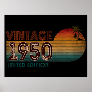 Vintage 1950 limitierte Auflage Poster