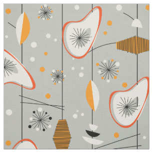 Vintage 1950er Jahre Atomic Mid-Century Modern Des Stoff