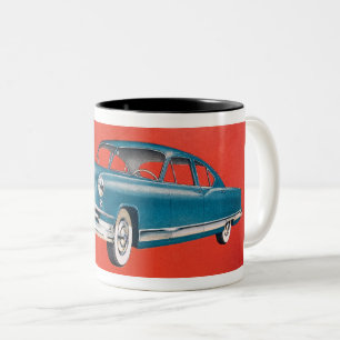 VINTAGE 1951 KAISER AUTOMOBIL ZWEIFARBIGE TASSE