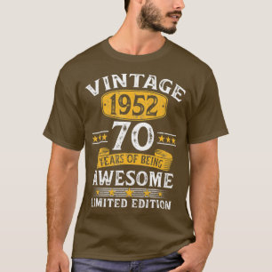 Vintage 1952 70 Year Old Ohrs 70th Birthday Ohrts T-Shirt