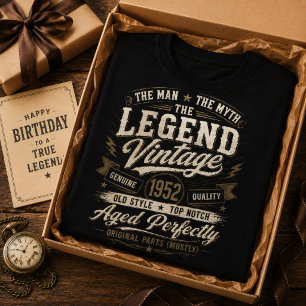 Vintage 1952 Geburtstagsmann Mythos Legende 74. Ge T-Shirt