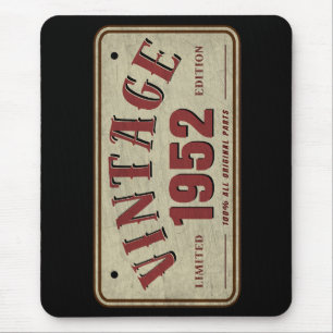 Vintage 1952 limitierte Auflage alle Originalteile Mousepad