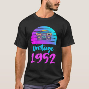 Vintage 1952 T Vintage Geburtstags-Grafikdesign T-Shirt