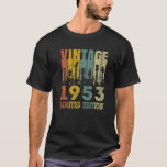 Vintage 1953 Birthday Guitar 70th Birthday T-Shirt<br><div class="desc">Vintage 1953 Birthday Guitar 70th Birthday</div>