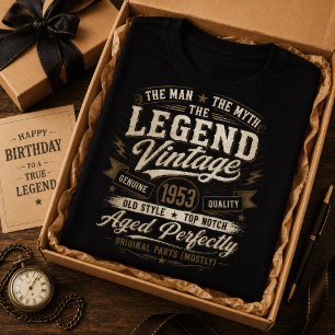 Vintage 1953 Im Laufe der Zeit Perfekt Abgenutzt 7 T-Shirt