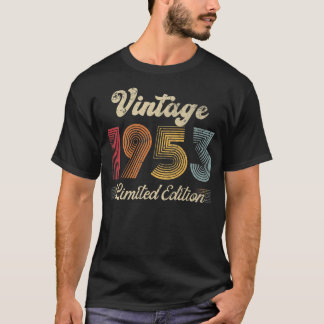 Vintage 1953 Retro Geboren 1953 Geburtstagsfeier M T-Shirt