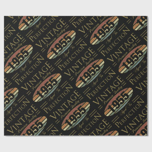 Vintage 1955 70. Geburtstag Geschenkpapier