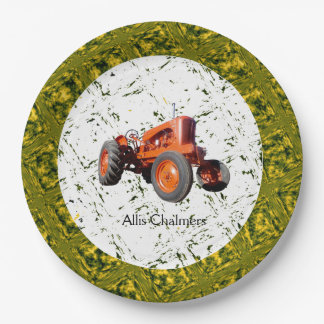 Vintage 1955 Allis Chalmers WD45 Papierplatten Pappteller