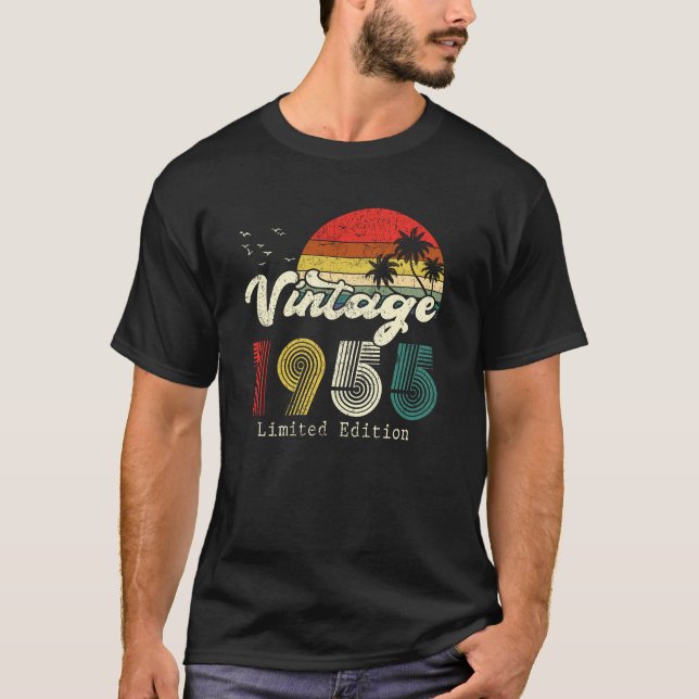 Vintage 1955 Birthday Limited Edition Shirt (Vorderseite)