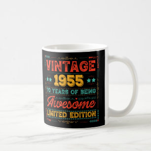 Vintage 1955 Hergestellt 1955 70. Geburtstag 70 Ja Kaffeetasse