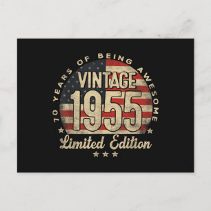 Vintage 1955 limitierte Auflage 70 Jahre alte Gesc Postkarte