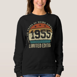 Vintage 1955 Retro 70. Geburtstagsgeschenk Idee Sweatshirt