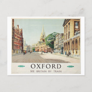 Vintage 1955 Sehen Sie Großbritannien mit dem Zug Postkarte