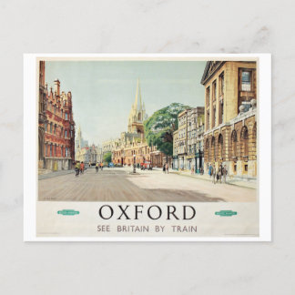 Vintage 1955 Sehen Sie Großbritannien mit dem Zug Postkarte