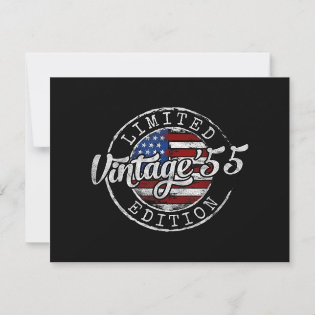 Vintage 1955 Stempel 71. Geburtstagsgeschenk Männe (Vorderseite)