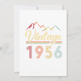 Vintage 1956 65. Geburtstag Retro 65 Jahre alt Einladung