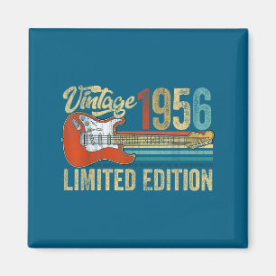 Vintage 1956 70. Geburtstag 70 Jahre alt Gitarre Magnet