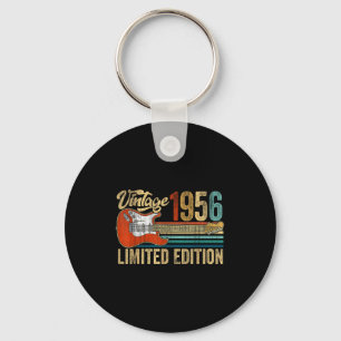 Vintage 1956 70. Geburtstag 70 Jahre alt Gitarre Schlüsselanhänger