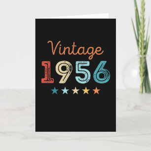 Vintage 1956 70. Geburtstag Retro-Geschenk 70 Jahr Karte