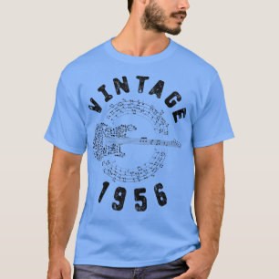 Vintage 1956 Birthday Limited Edition Guitar Music T-Shirt
