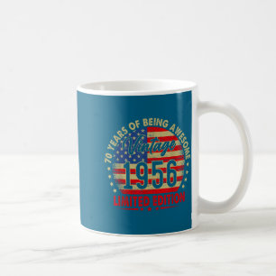 Vintage 1956 limitierte Auflage 70. Geburtstag 70 Kaffeetasse