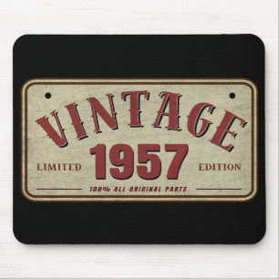 Vintage 1957 limitierte Auflage alle Originalteile Mousepad