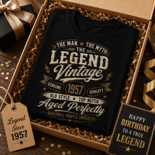 Vintage 1957 Perfekt gealtert 69. Geburtstag T-Shirt