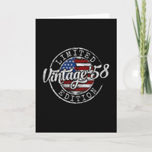 Vintage 1958 67. Geburtstagsgeschenke für Männer F Karte