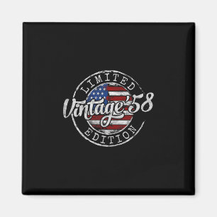 Vintage 1958 67. Geburtstagsgeschenke für Männer F Magnet