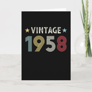 Vintage 1958 70. Geburtstagsgeschenk 70 Jahre alt Karte