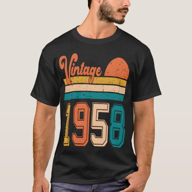 Vintage 1958 birthday gift boy T-Shirt (Vorderseite)
