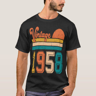 Vintage 1958 Geburtstagsgeschenk Junge T-Shirt