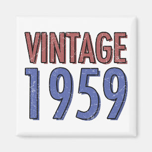 Vintage 1959 60. Geburtstag Magnet